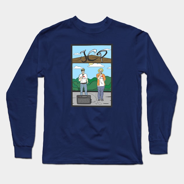 JCP Illustration Design Long Sleeve T-Shirt by JC and the Pennis Band